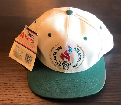 Vintage US Olympics Atlanta USA Team 1996 Green Hanes Hat Men’s With Tag • $39.99