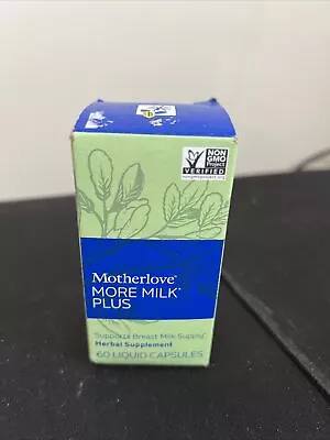 Motherlove More Milk Plus Supports Lactation Herbal Supplement - 60 Ct Exp 3/26 • $18.95