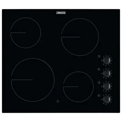 Stylish Four Zone Ceramic Glass Hob With 9 Power Levels & Easy Clean ZHRN640K • £230.99