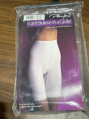 New Vintage Playtex I Can't Believe It's A Girdle Sz Medium-white-Long Leg • $68.28