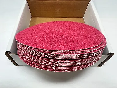 NEW Lot Of (25) Norton Red Heat 7  X 5/16  Edger Discs VARIOUS GRITS AVALIABLE • $36.99