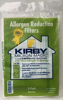 Vacuum Bags Kirby Micron Magic HEPA FILTER 2 Pack FITS F & TWIST MODELS • $11.99