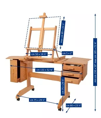 MABEF M/30 Work Station - Beech Wood - SEE VIDEO - Made In Italy - LOCAL ONLY • $725