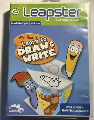 LEAPSTER Leap Frog Mr Pencil's Learn To Draw & Write Pre K-2nd Grade (4-8 Years) • $34