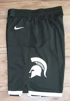 Nike Michigan State Spartans Dri-FIT Basketball Shorts $65 Green Size Men Large • $42.49