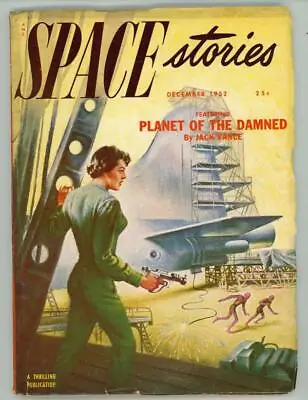 Space Stories Dec 1952 Jack Vance "Planet Of The Damned" Pulp • £28.15