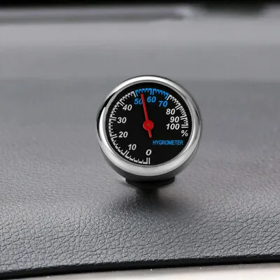 £7.19 • Buy 1xUniversal Mini Digital Clock Hygrometer Guage Meters Car Dashboard Accessories