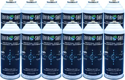 SUV Industrial Envirosafe R134a Replacement Refrigerant 12 Cans • $129.99