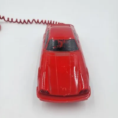 VINTAGE Telemania Little Red Jaguar Push Button Phone 80s Analog Novelty Phone • $12.99