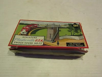 Vintage Model Kit Building Railroad Train Ho Scale Plasticville Switch Tower • $9.87