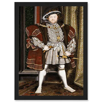 £19.98 • Buy Painting Holbein Junior Henry Tudor VIII King England Framed A3 Wall Art Print