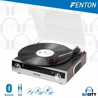 Vinyl Record Player Turntable Bluetooth USB To MP3 Vintage Retro Speakers Fenton • $99