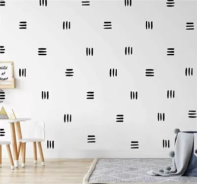 120pcs Modern Line Wall Stickers Boho Nursery Kids Living Room Scandinavian H... • $18.38