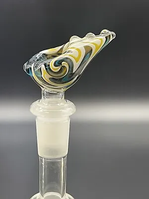 $15.99 • Buy 14mm Glass Slide Bowl Water Pipe Hookah Bong Head Piece Horned 