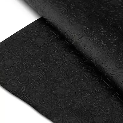 Tooled Faux Leather Western Embossed Vinyl - Fabric By The Yard • $25.30