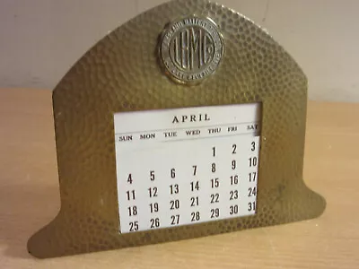 Antique Lakeland Battery Mfg Co Bronze Advertising Calendar - Metal Arts NY • $40