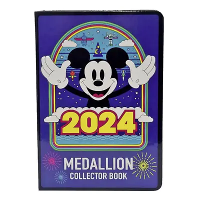 Disney Parks 2024 Mickey Mouse Medallion Collector Book In Hand NEW • $31.95