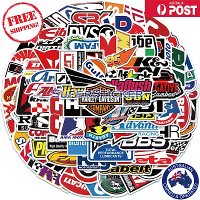 100pcs JDM DRIFT CAR Stickers Bomb Japanese Racing Car Motorcycle Waterproof • $8.89