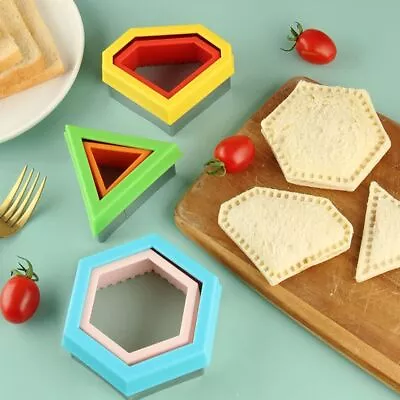 £4.41 • Buy Bento Box Sandwich Moulds Press Mold Cut And Seal Food Cutter Mould  Kitchen