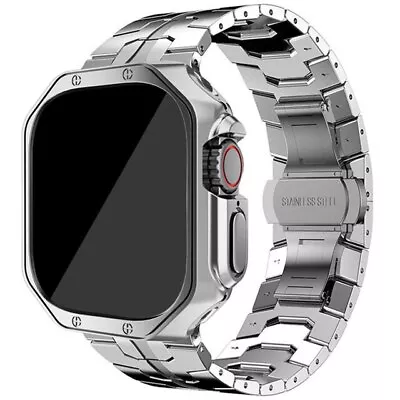 Titanium Metal Band + CaseFor Apple Watch Ultra 49mm IWatch Series 9 8 7 6 SE 45 • $21.99