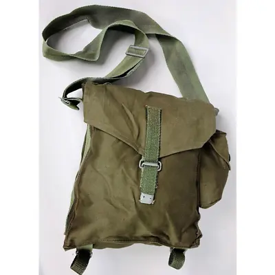 Genuine 70's Polish Army Canvas Webbing Bread Bag Military Satchel-NEW. • £12.99