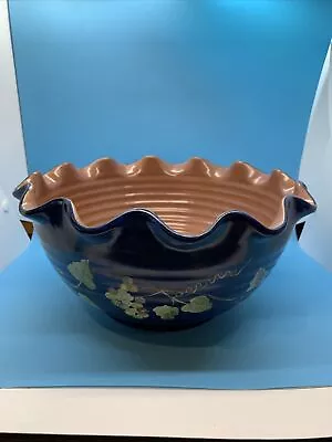 Design Pac Inc. Pottery Ruffled Bowl 10.5  Microwave Dishwasher Safe • $38