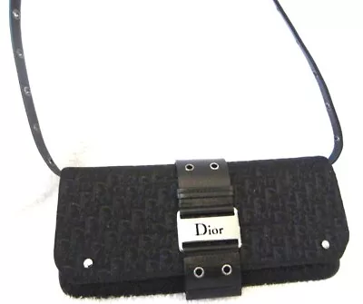 CHRISTIAN DIOR NWT Vintage Black LOGO St. Opera Clutch/Crossbody $350 • $350