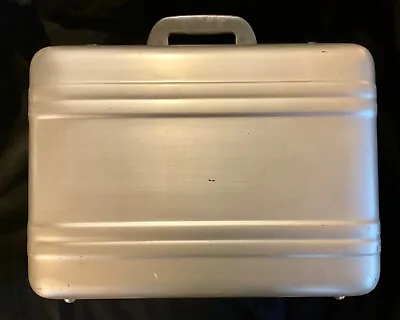 Vintage HALLIBURTON ZERO Aluminum Briefcase Case - Approx 18  X 13  X 6  • $59.99