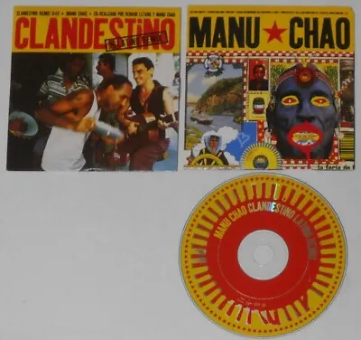 Manu Chao - Clandestino Latino Remix  U.S Promo Cd Card Cover • $11.95