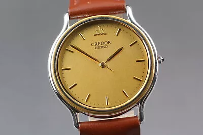 [N MINT] Seiko Credor Signo 8J81-6B00 GCAR022 Gold 18KT Quartz Mens Watch JAPAN • $179.99