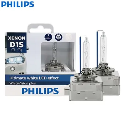 Philips D1S WhiteVision Plus 35W HID Xenon Car Headlight Auto Bulb 5000K White • $91.08