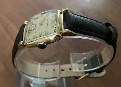 Bulova 10K Gold Filled - Art Deco 1940s - Self Winding Wristwatch - Runs Well • £85