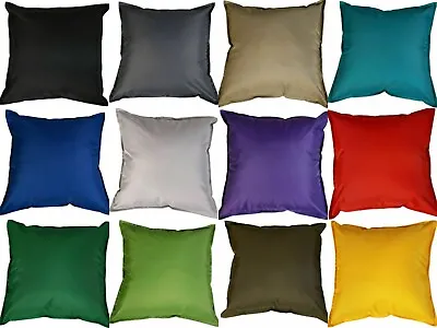 Waterproof Garden Cushion Covers Outdoor Indoor Luxury Cushion Covers 18  & 24  • £4.49