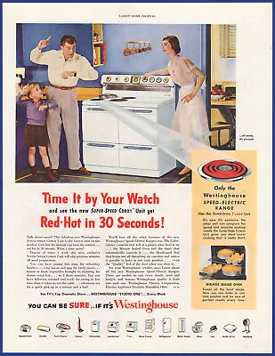 Vintage 1951 WESTINGHOUSE Speed Electric Range Kitchen Appliance 1950's Print Ad • $11.21