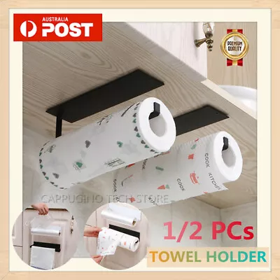 Paper Towel Holder Hanger Rack Kitchen Shelf Organizer Under Cabinet Roll Cup AU • $11.95