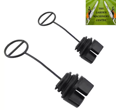 £9.99 • Buy Chainsaw Fuel Oil Tank Filler Cap Lid Set : Partner 350 351 370 371 390 420