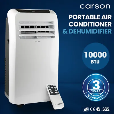 $479 • Buy 【EXTRA15%OFF】CARSON Portable Air Conditioner Mobile Fan Cooler Dehumidifier