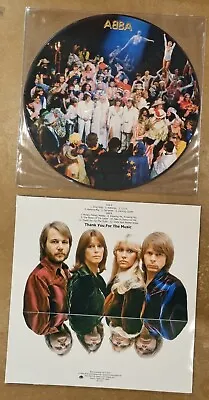 Abba LP Thank You For The Music Picture Disc Rare Pic Vinyl Record • £100