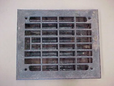 Vintage Cast Iron Floor Grate Vent With Louvers 11 1/2  X 9 3/4   Lot 11 • $10