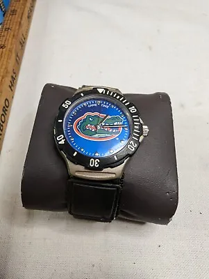 Vtg Florida Gators - Mens 41mm Quartz Watch Blue Dial - Rotating Bezel - Running • $34.99