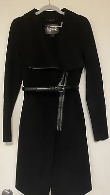 Mackage Wool Coat With Leather Belt XS • $120