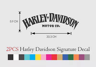 2 PCS Harley Davidson Logo Vinyl Decal Sticker 8 Inch SET • $16.99