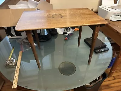 Antique South Paris Mfg Co Maine Folding Wood Sewing Table No. 11 Small Version • $60