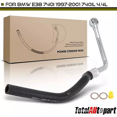 Power Steering Reservoir Line Hose For BMW E38 740i 1997 1998-2001 740iL 4.4L • $22.99