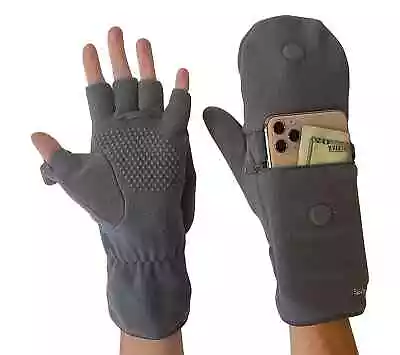 Mitten Gloves With Zippered Pocket - One Size Fits Most - New In Package • $21.99