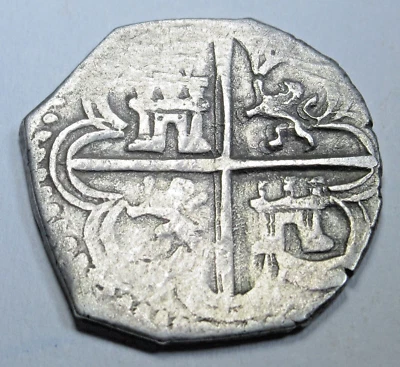 $204.95 • Buy 1500's Philip II Spanish Silver 1 Reales Colonial Pirate Treasure Cob Cross Coin
