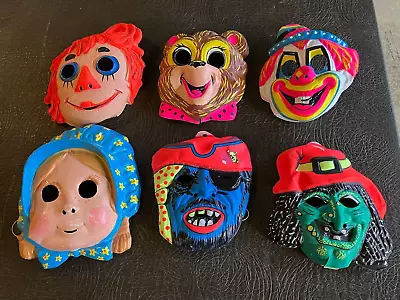 Vintage Halloween Mask Lot • $50