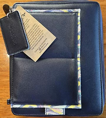 Bsirius Blue Vegan Leather Zip Up Ipad Or Tablet Holder BNWT • £15.66