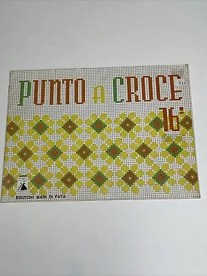 Punto A Croce 16 Alphabets Vintage Italian Cross Stitch Patterns • $12