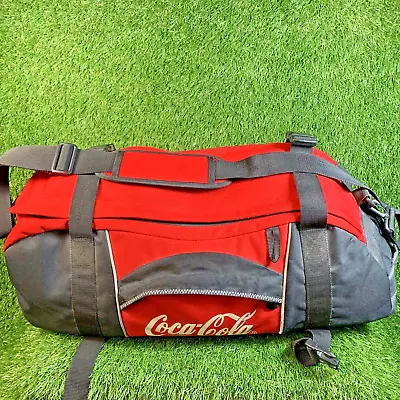 Vintage COCA COLA Large Sports Luggage Bag Holdall Turns Into Rucksack Backpack • £37.17